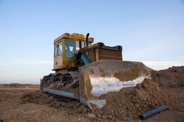 Bulldozer Land Grading in Akron